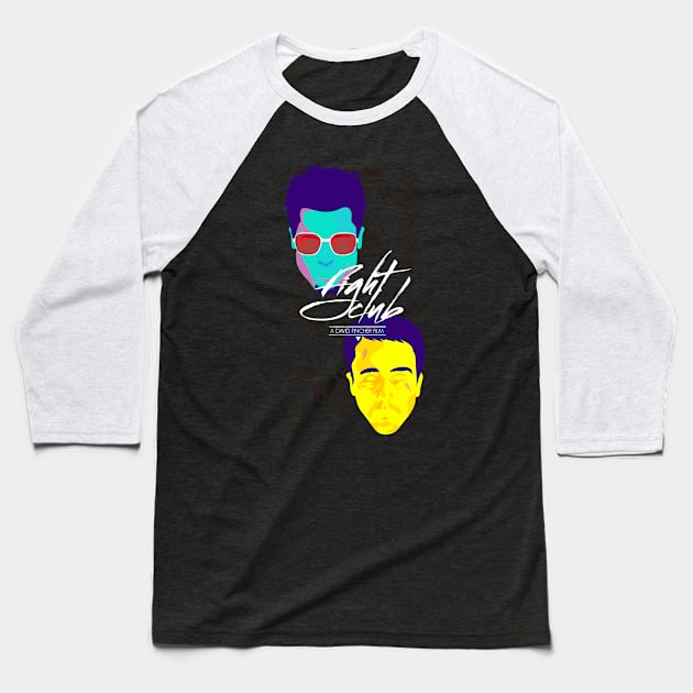 Fight Club Baseball T-Shirt by rjartworks